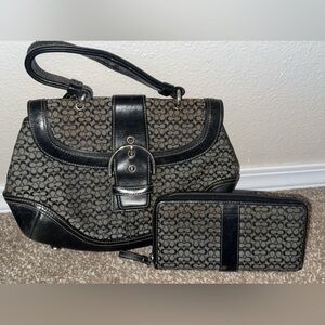 Vintage Coach Signature SoHo Bag Black